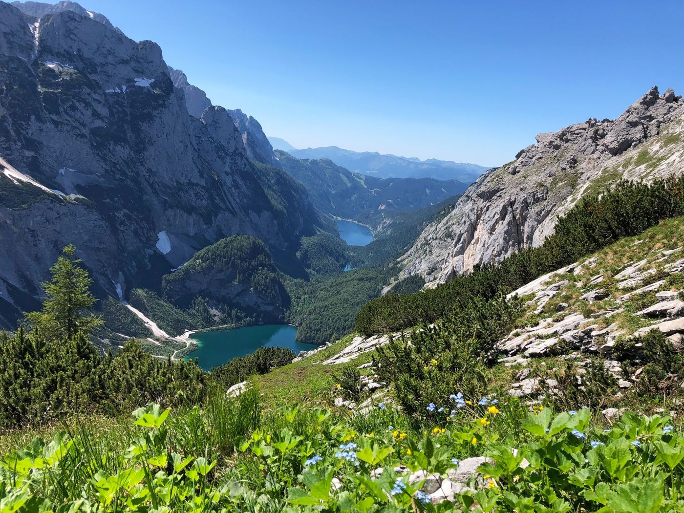 A high-altitude perspective from the Dachstein mountains in Gosau valley, Austria- supplied by Eurohike