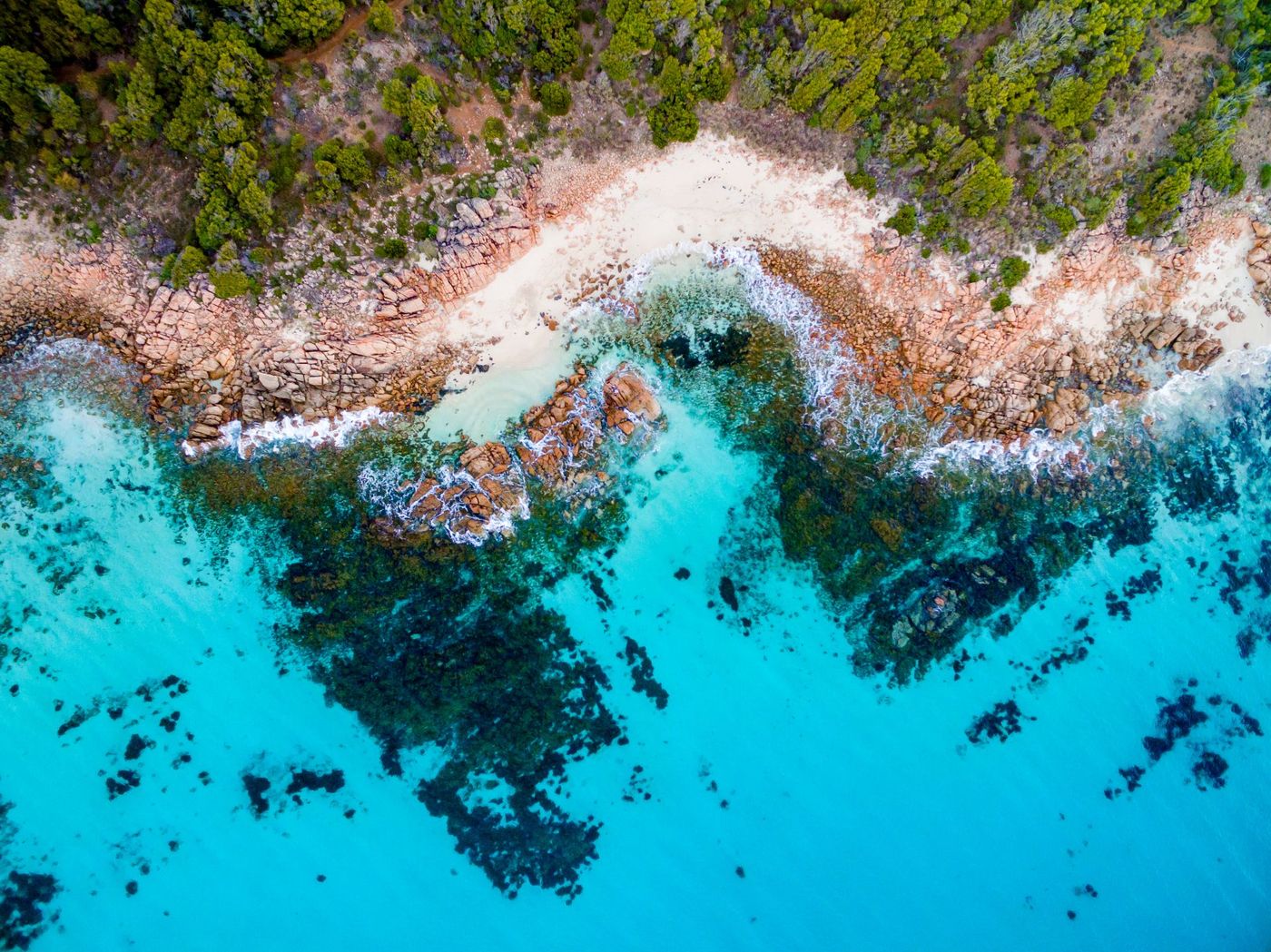 Aerial-View-of-the-beautiful-beach-in-Cape-Naturaliste
