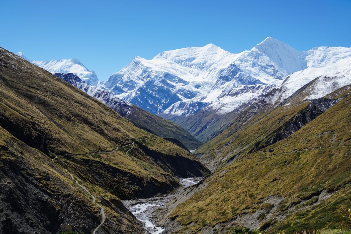Gangapurna,And,Annapurna,Range,View,,Trail,To,Yak,Kharka,,Annapurna