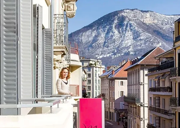 Annecy to Aravis Mountains outside views hotel and mountains