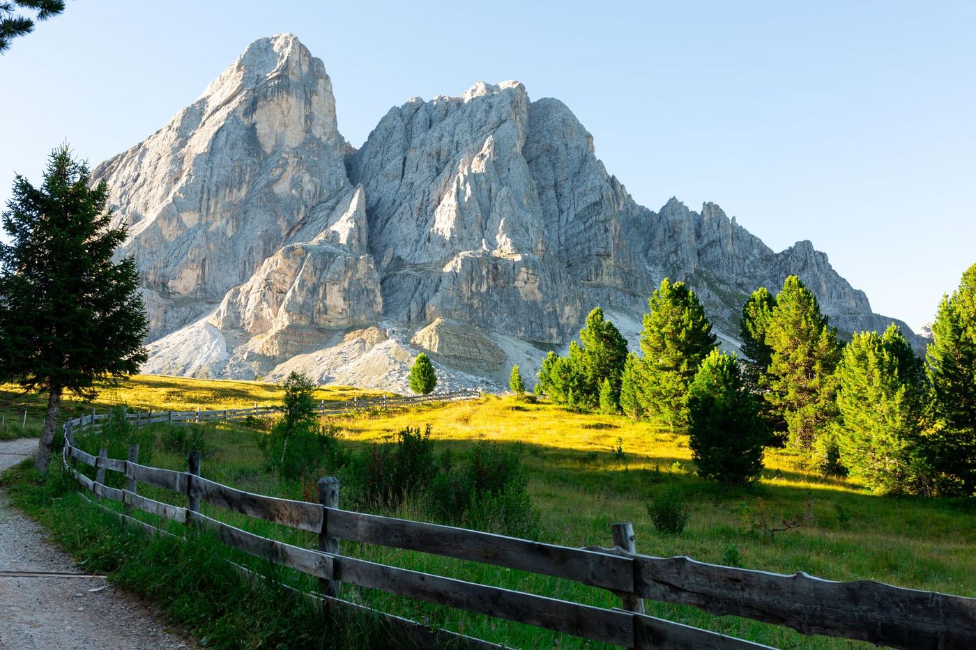 Beautiful of Peitlerkofel in Dolomites