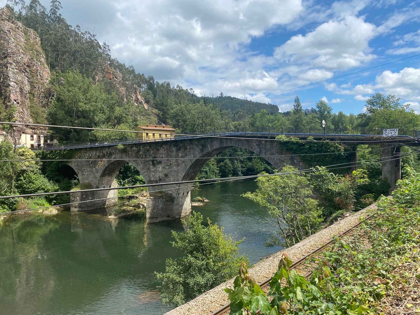 Bridge over river Camino Primitivo