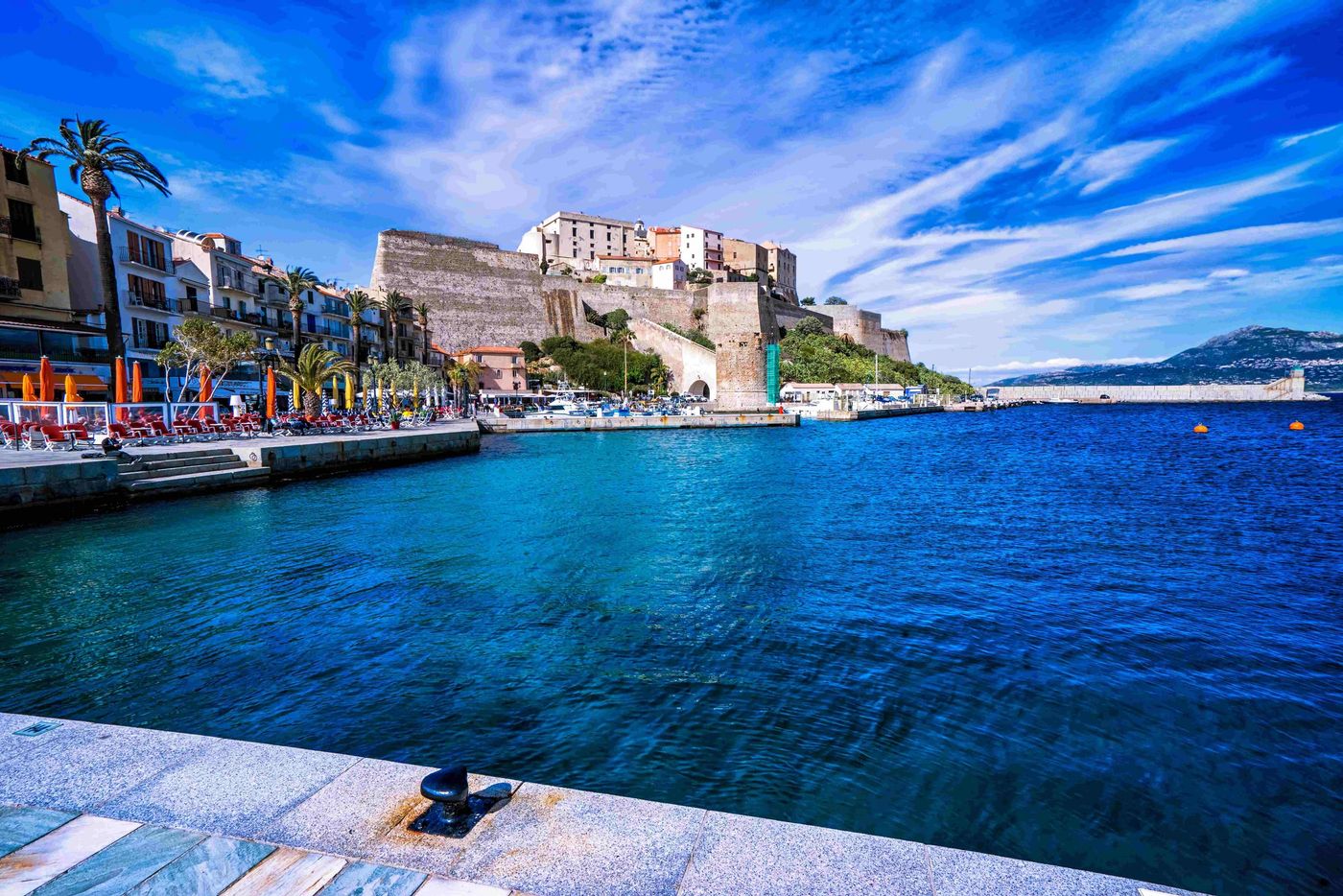 Calvi from Sea Bay Corsica
