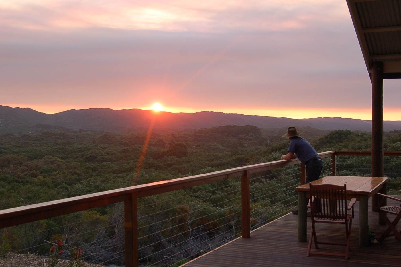 Cape Howe Cottages sunset