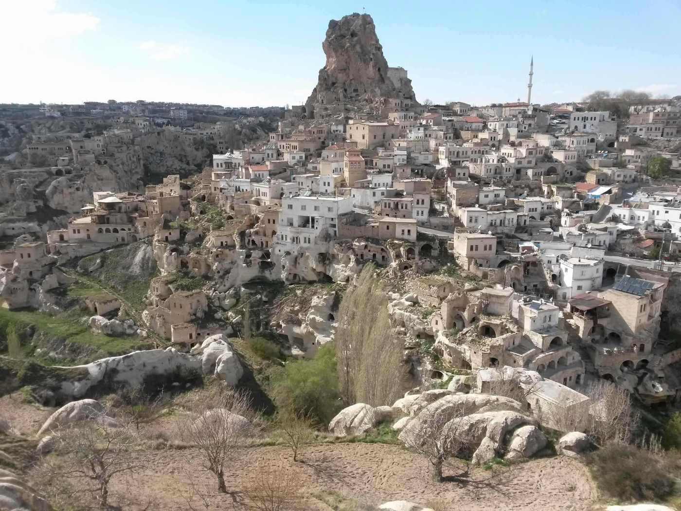 Cappadocia-townfrom hill opposite