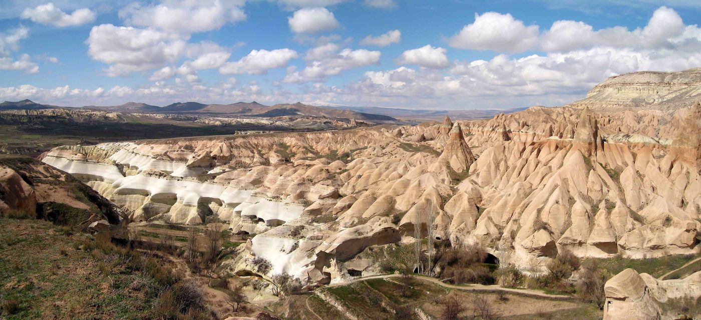 Cappadocia-view over plains from hill