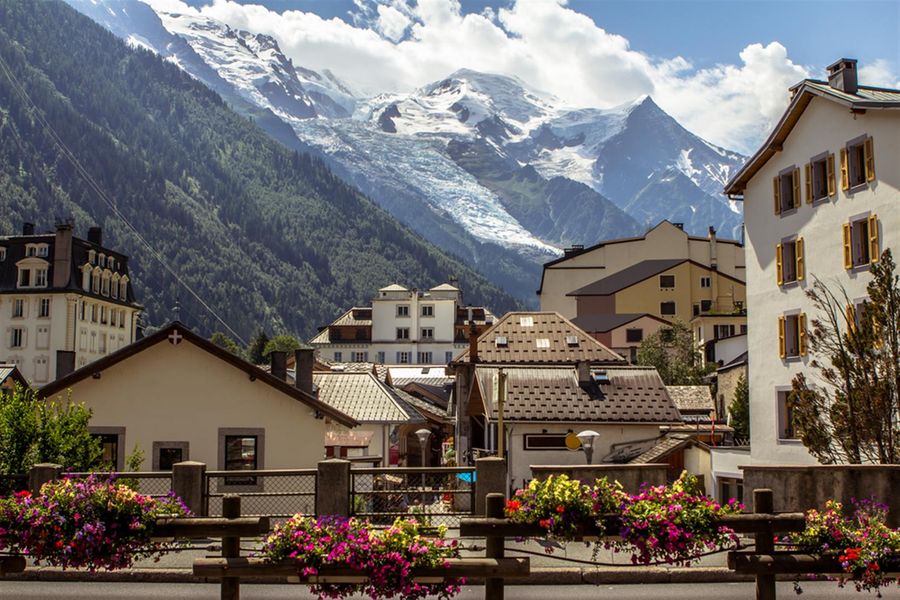Chamonix the start of the Tour du Mont Blanc