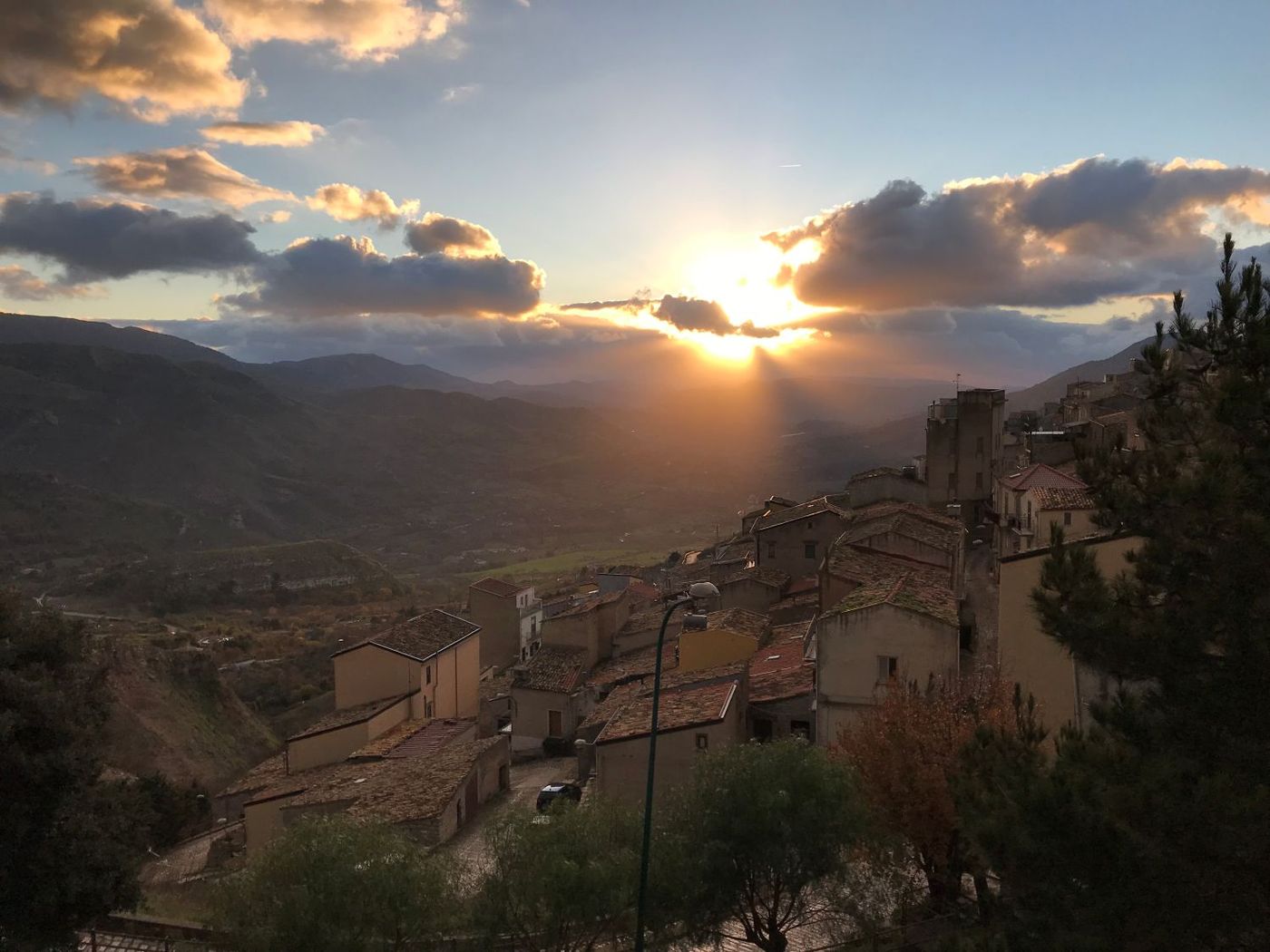 Clouds Above the Sunset of Magna Francigena