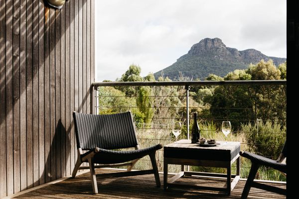 Deluxe Mountain View Room Balcony - Royal Mail Hotel - Emily Weaving
