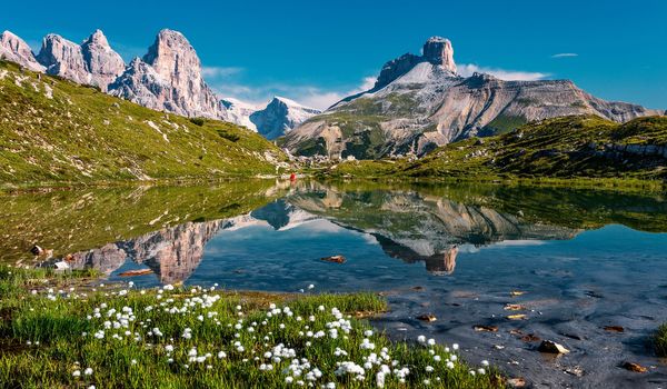 Dolomite Mountains in Summer