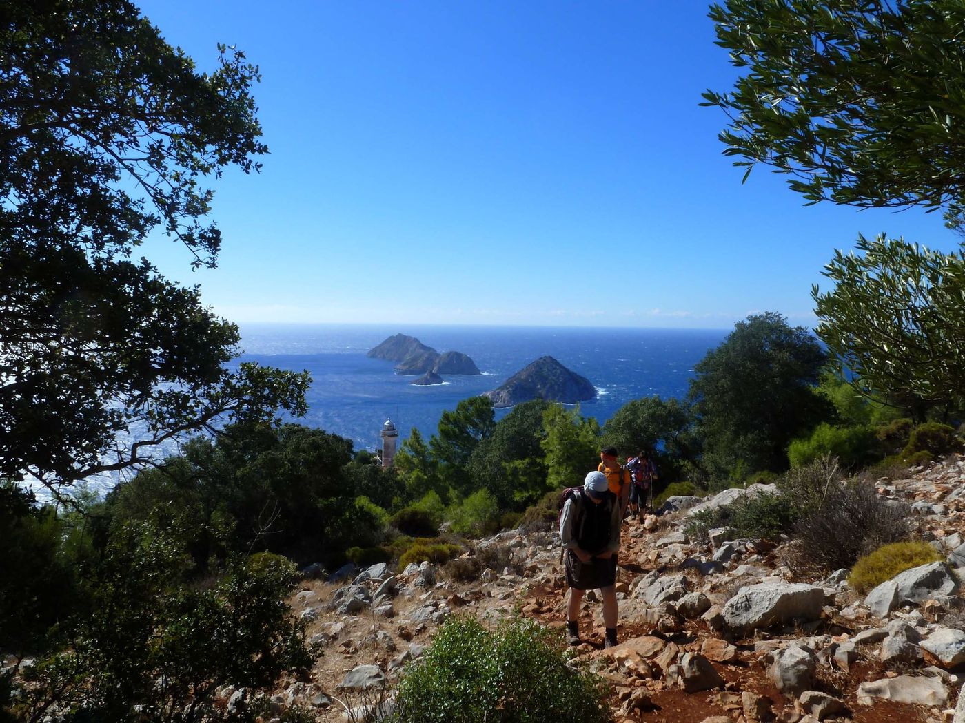 East Lycian Way-WALKERS ON UP HILL