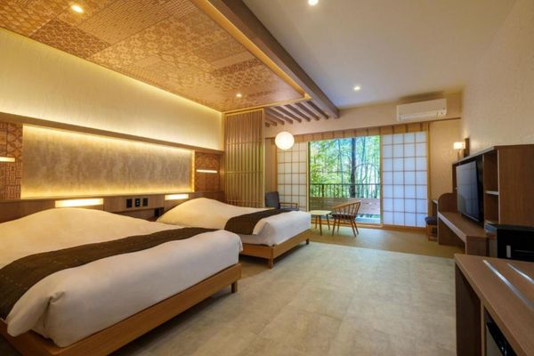 Hakone Kowaki Onsen Mizunooto Twin room Japan