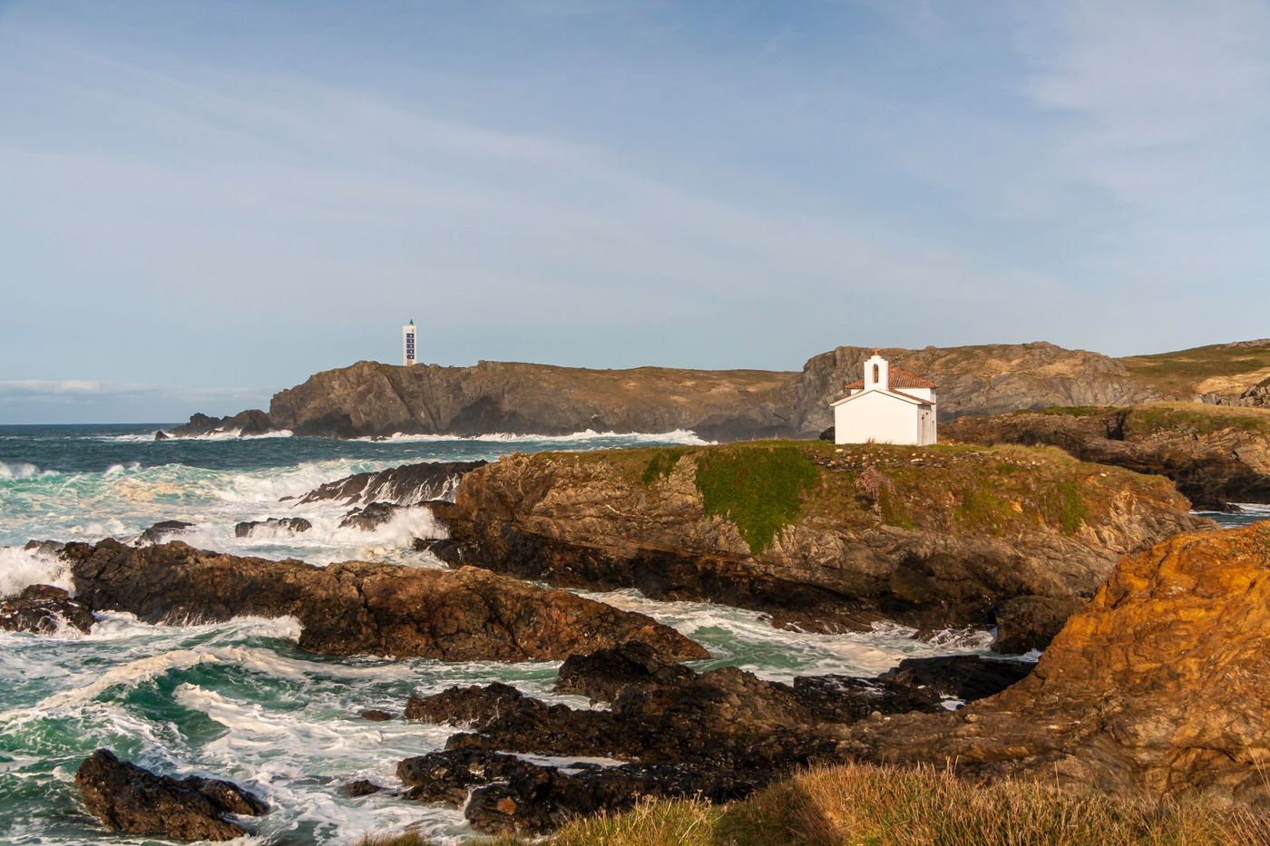 Hermitage of Nosa Señora do Faro in Galicia Spain