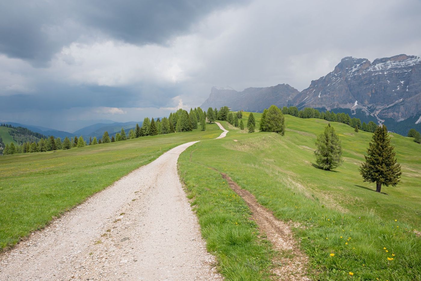 Hiking Trail to Piz Sorega in Dolomites