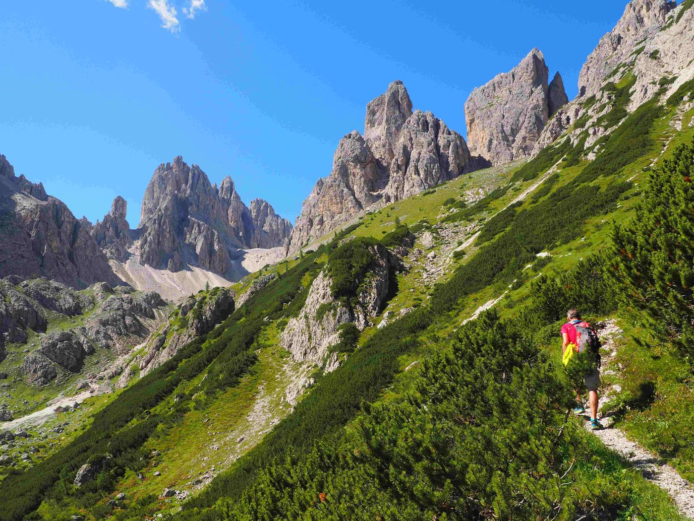 Hiking in the Campedelle valley (hiking trail n°119)
