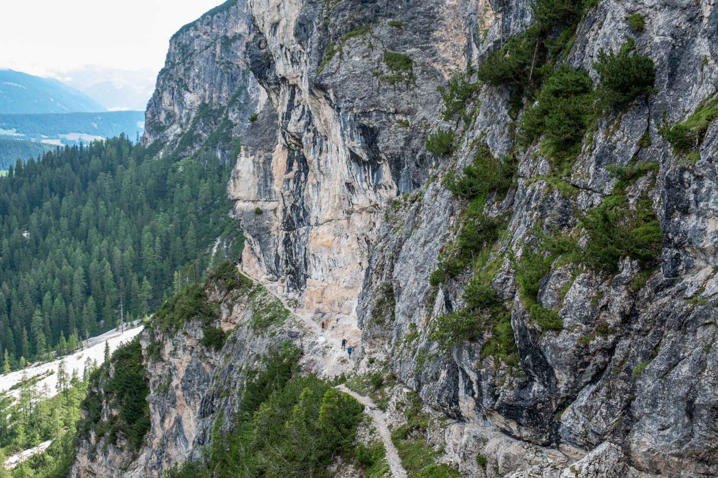 Hiking in the Fanes Sennes Prags National Park, Dolomites