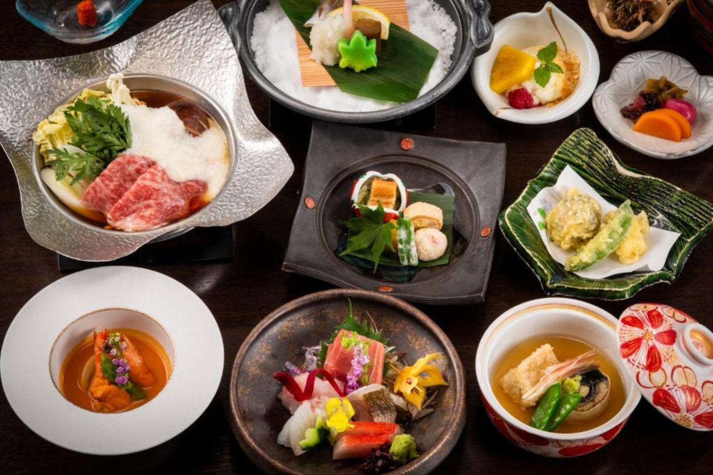 Hotel Nanpuso dinner Hakone Japan