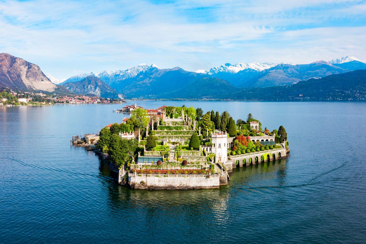 Isola Bella and Stresa town Borromean Islands of Lago Maggiore Italy