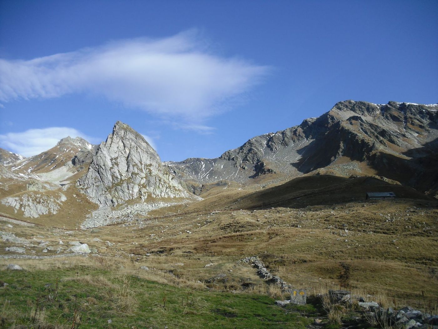 Landscape at St. Bernard pass.
