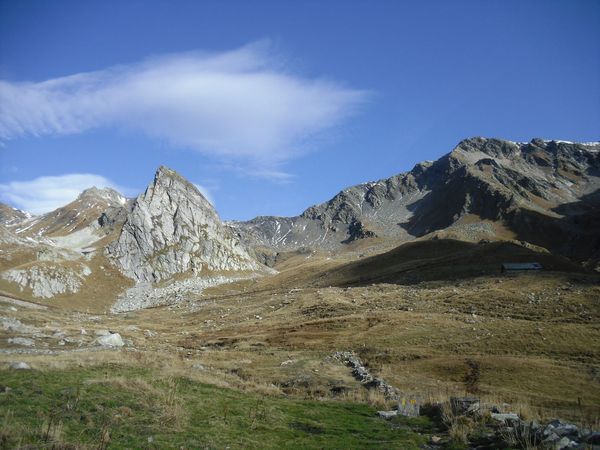 Landscape at st.bernard pass-