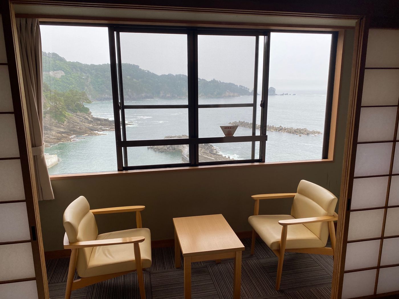 Michinoku Coastal Trail room Day 5 view