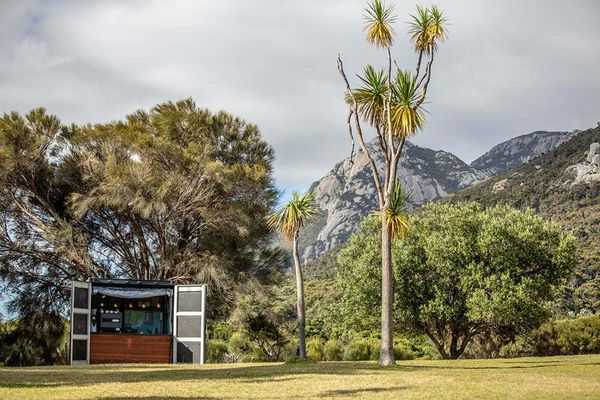 Mountain Seas outdoor cafe with scenery