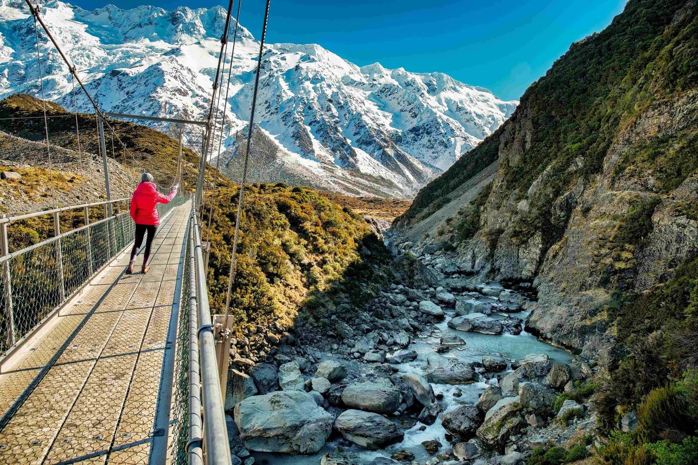 Mt cook hiker