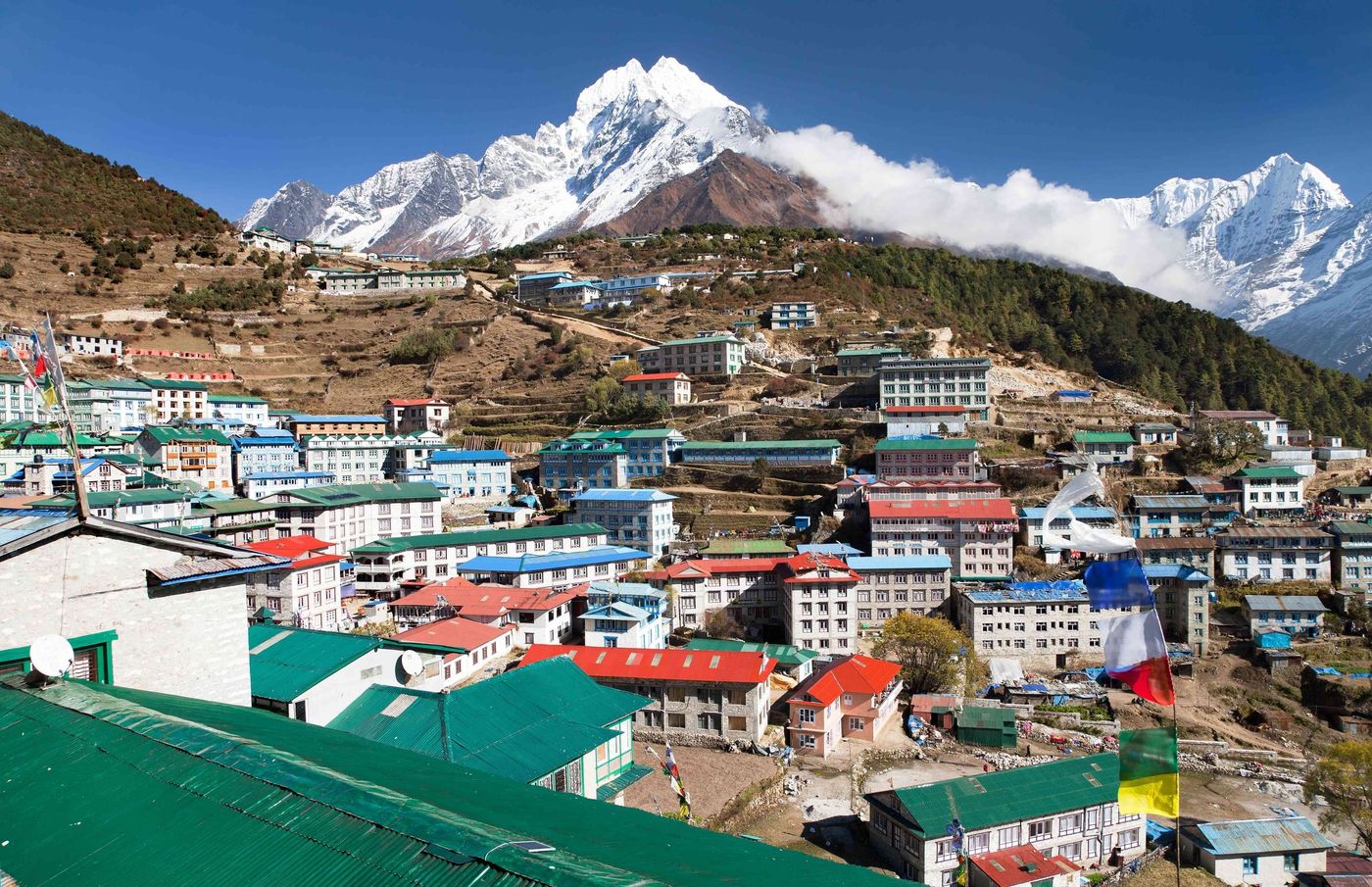 Namche Bazaar overhead