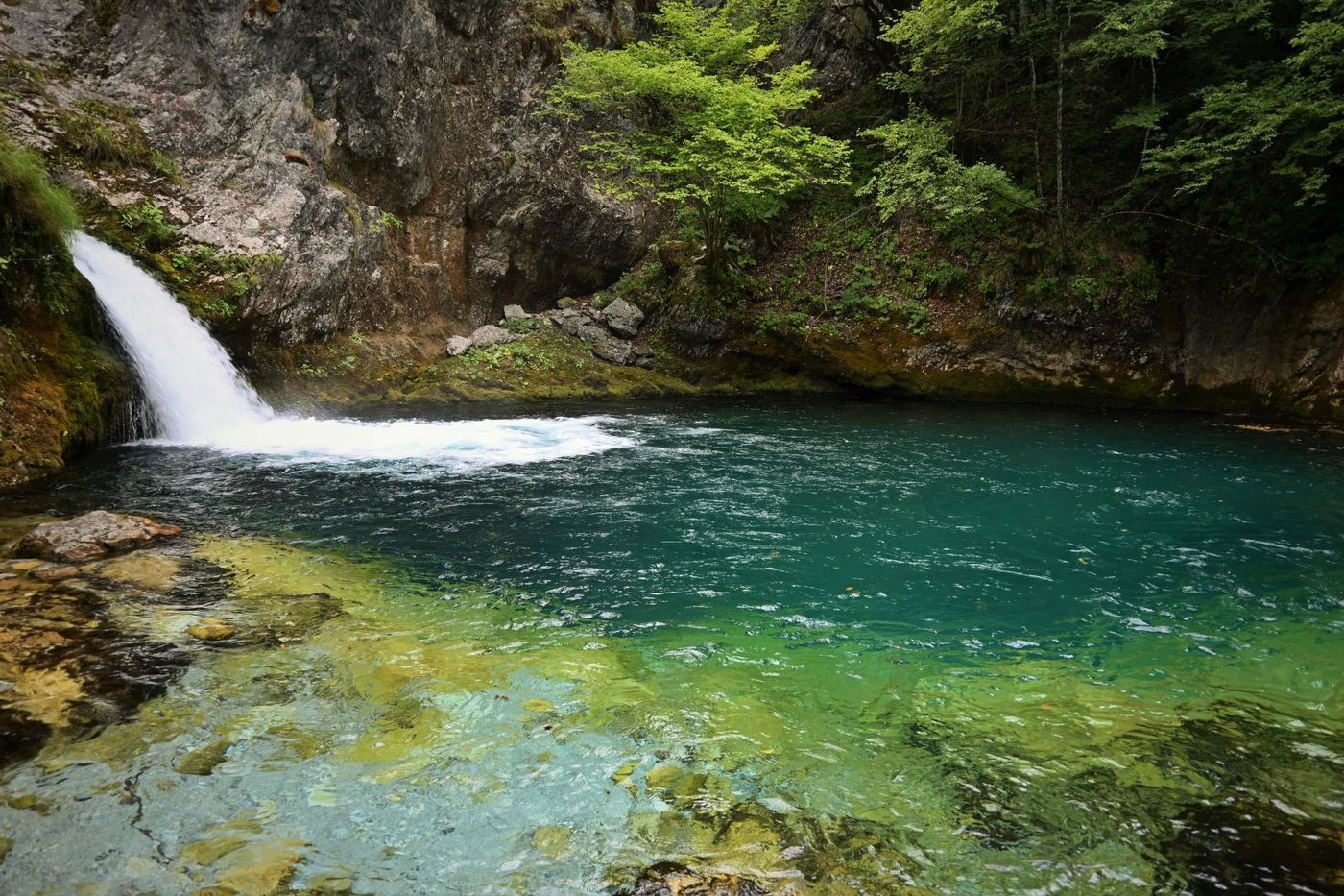 Nderlysaj small waterfall nearby