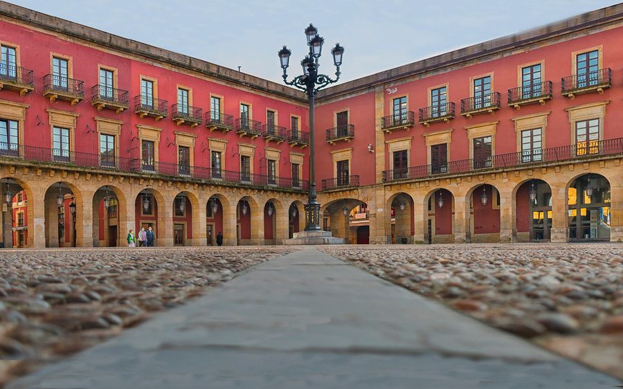 Plaza Mayor in Gijon