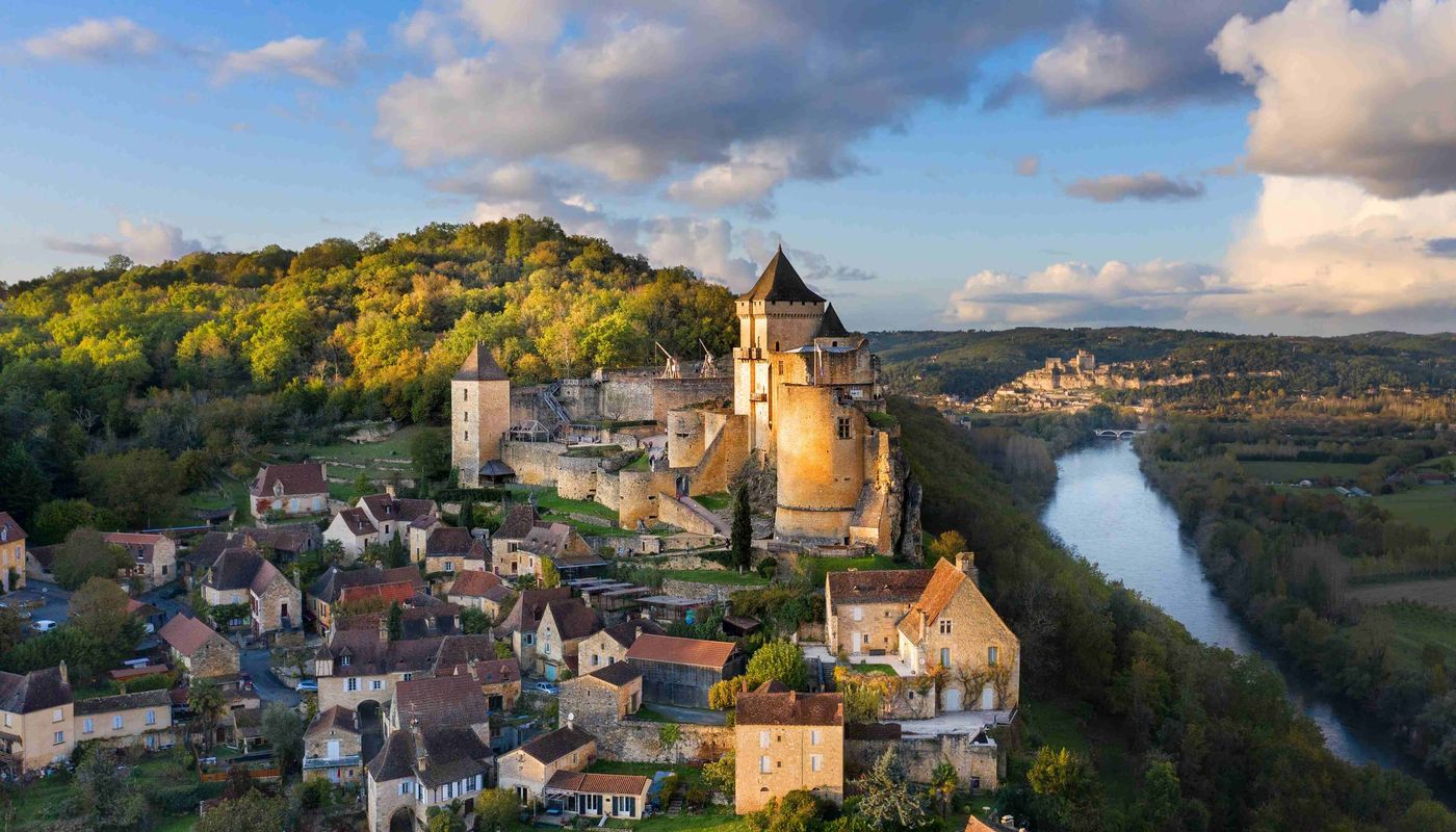 River and town