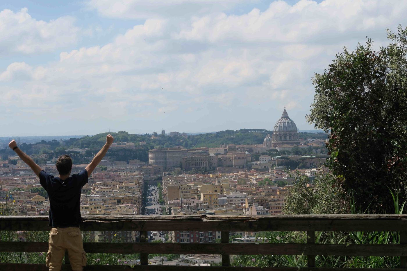 Rome view Via Francigena