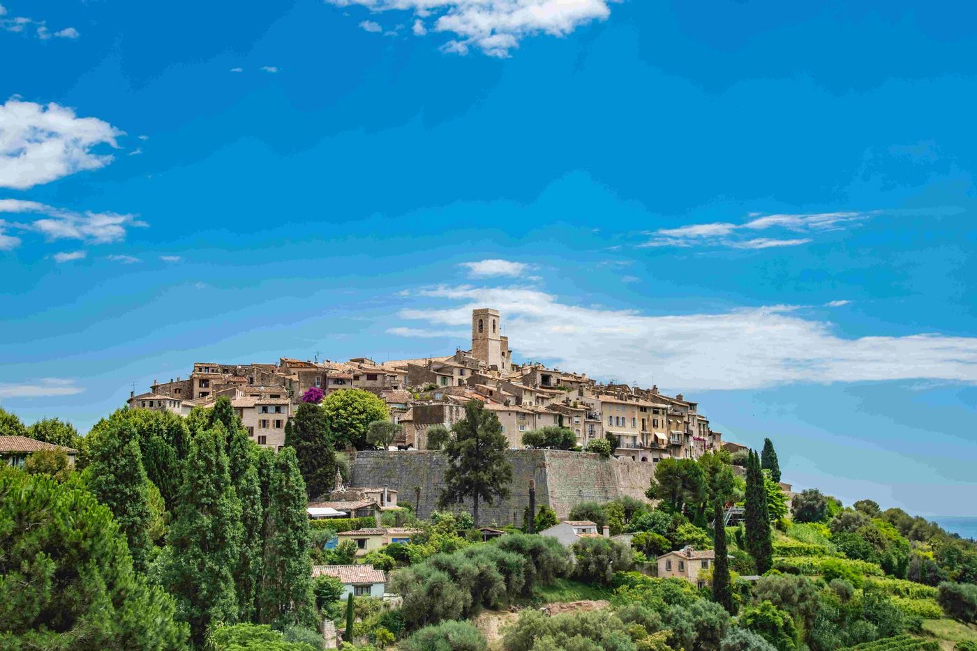 Saint Paul de Vence village in France and fort