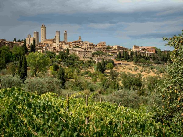San Gimignano, Province of Siena, Italy walking