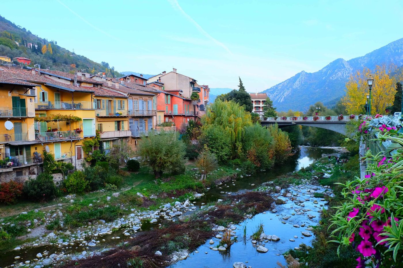 Sospel river and bridge
