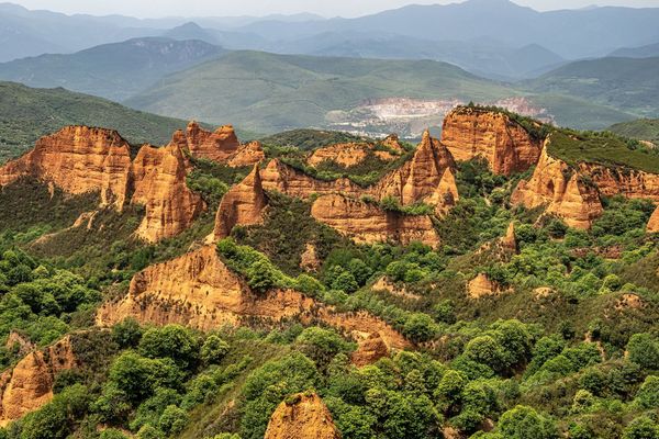 Spectacular landscape view of Las Médulas