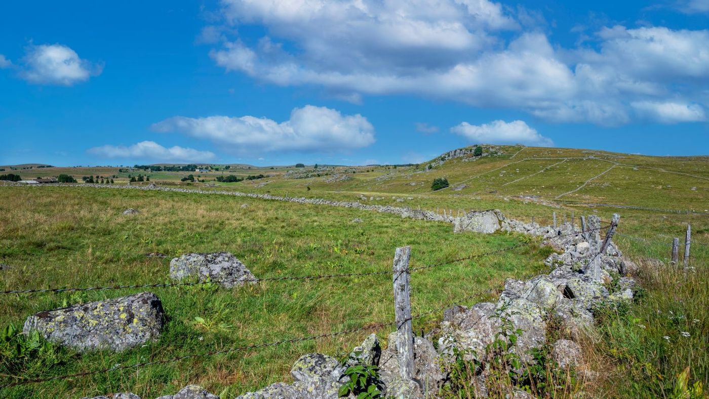 Stunning View of Aumont Aubrac Landscape