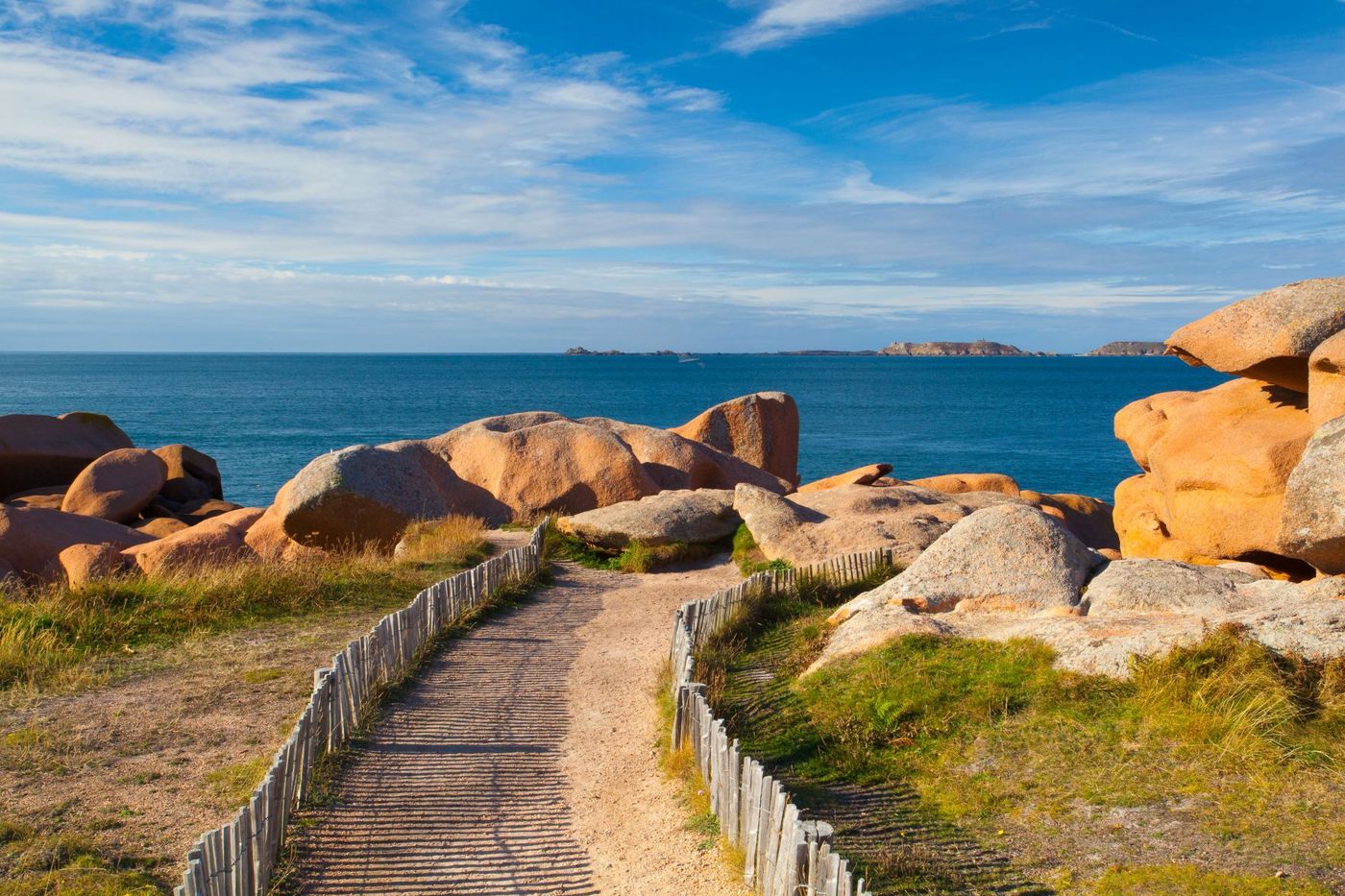 The Path to the Pink Granite Coast in Brittany