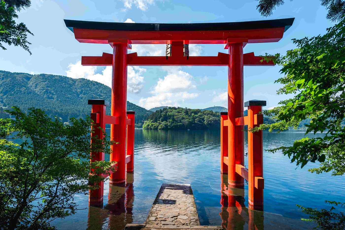 Tori Gate in Lake Ashi Hakone