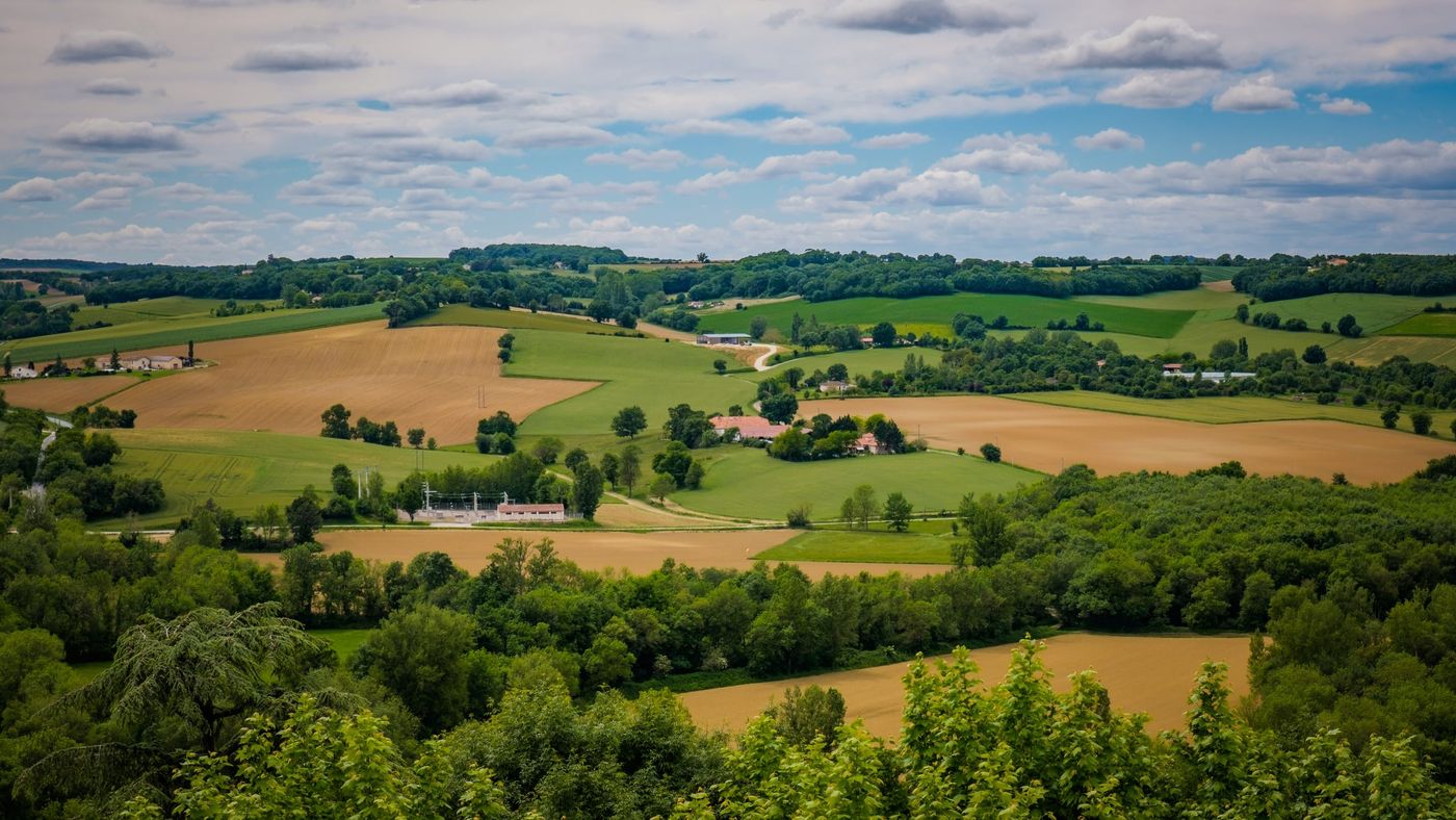 View,On,The,Countryside,Of,Gascony