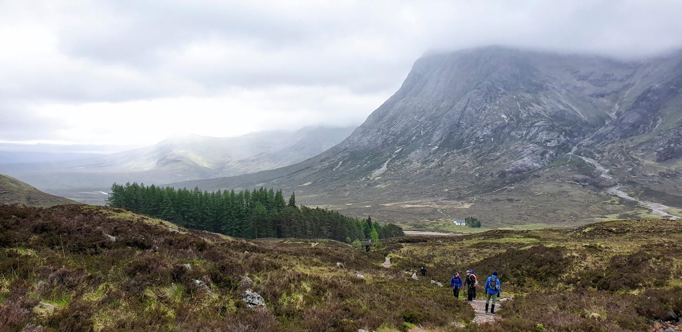 Walkers on the West Highland Way