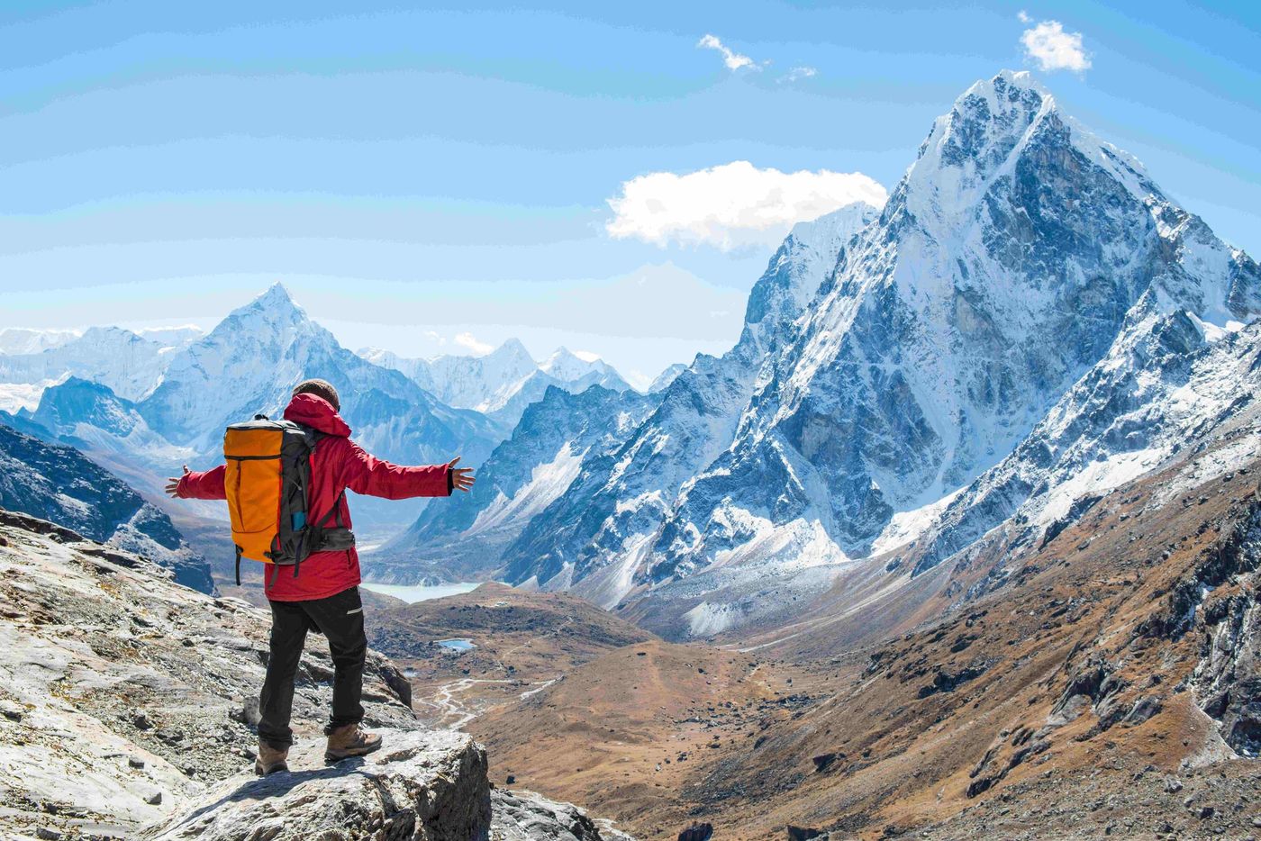 Walker big view Cho La Pass