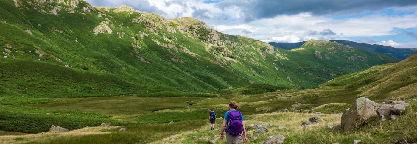 Walkers on the Coast to Coast walk in England
