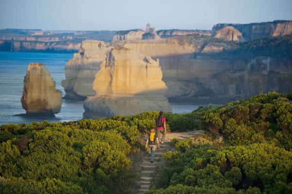 Walking towards the 12 apostles