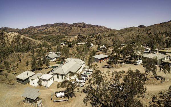 angorichina tourist village overhead view
