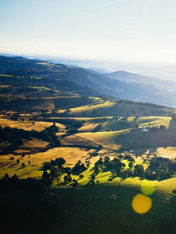 binna burra lodge against hills view