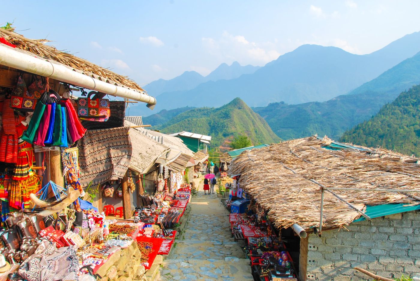 Street,In,Cat,Cat,Hmong,Village,By,Sapa,With,Market