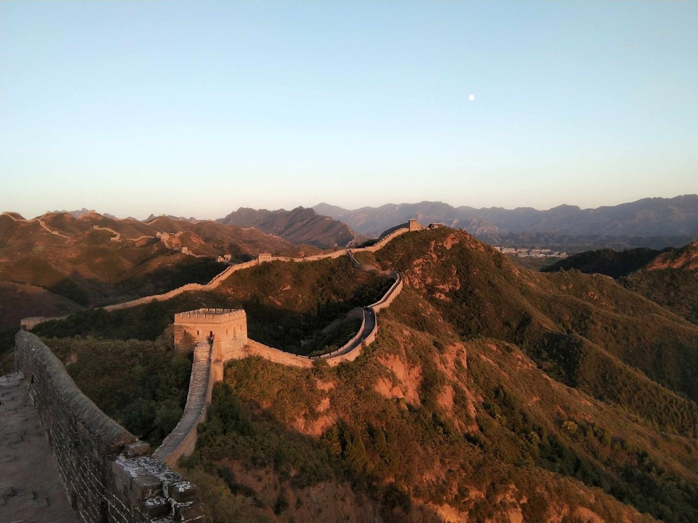 great wall sunset
