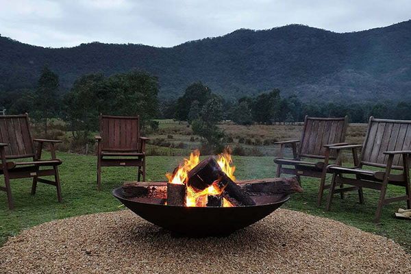 halls gap motel fire pit