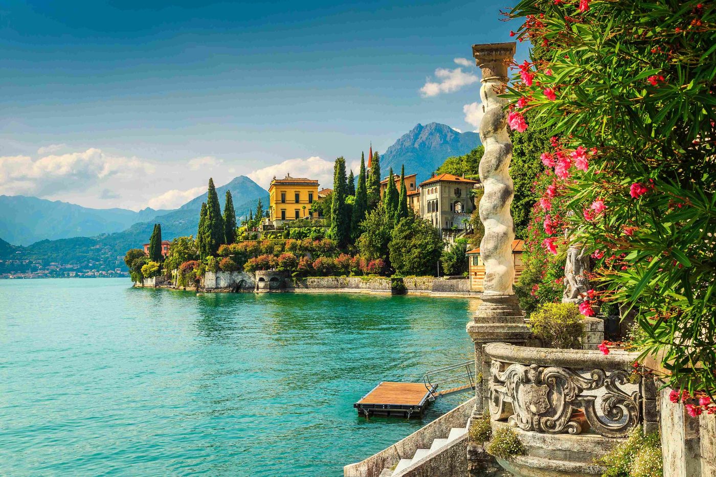 luxury villa Monastero lake Como, Varenna Lombardy region Italy